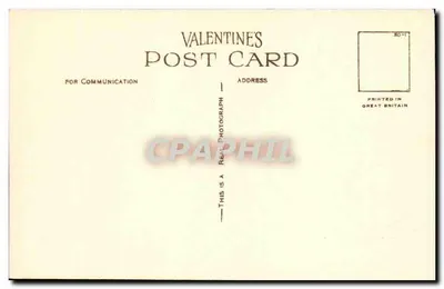 Liverpool — Hall de São Jorge e locais vizinhos — Carta postal Valentine's — Verso