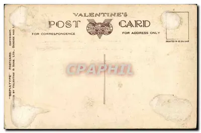 Catedral de Liverpool visto do S.E. — n° 395 — Carta postal Valentine's — Verso