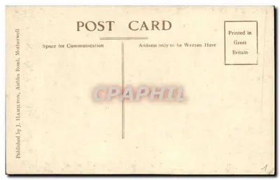 Shields Glen, Motherwell — vista de trilha e banco — editor J. Hamilton, Motherwell — Verso