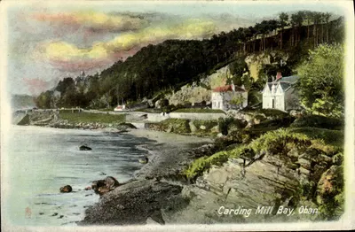 Carding Mill Bay, Oban — vista costeira — Tuck's Post Card, série 'Art Paper Glossy' n°1
