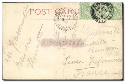 Scone Palace w Perth — widok zamek — wydawca nieznany — Rewers