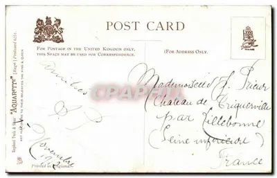 Richmond Bridge — Vista pitoresca — Raphael Tuck & Sons, n° 6251 — Verso