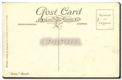 Widok rzeki z mostu Richmond — seria Salmon — wydawca J. Salmon, Sevendams, Wielka Brytania — Rewers