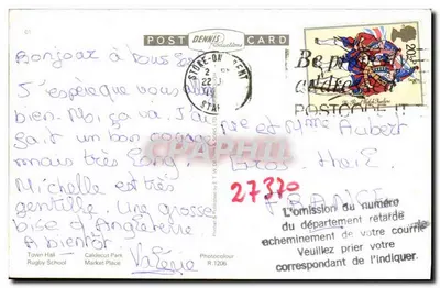 Rugby — widok panoramiczny — Post Dennis Productions, nr R.1206 — Rewers