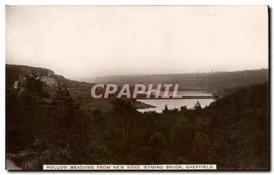 Hollow Meadows a partir da New Road, Wyming Brook, Sheffield — vista panorâmica — The Looa-Vu Photo Co., Sheffield, N.º 119