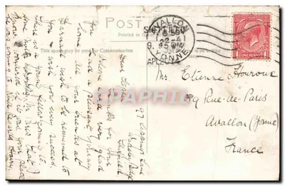Sheffield — Pinsstone Street, Market Place & Angel St., Town Hall — editor não identificado — Verso