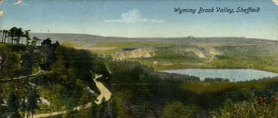 Wymining Brook Valley, Sheffield — vista panorâmica — Valentine & Son