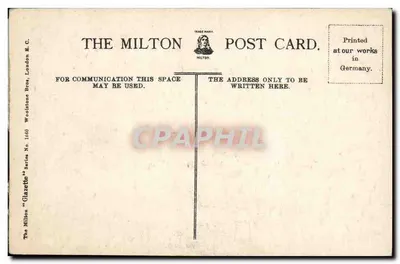 The Bargate, Southampton — editor Milton, série Glazette, n° 1400 — Verso