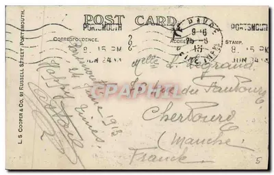 The Ladies' Mile, Southsea — vista animada — L.S. Cooper & Co., Portsmouth — Verso