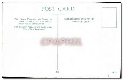 La Moye Point, Guernsey — widok skał i morza — n° 70678 — Rewers