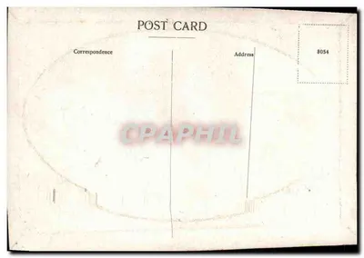 Guernsey, Layelette — widok basenów kąpieli i zamku Cornet — wydawca nieznany, nr serii 8054 — Rewers