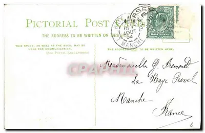 Farol de La Corbière, Jersey — vista da costa rochosa — Carta Postal Pictórica — Verso