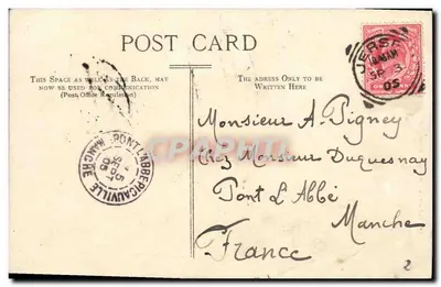 Jersey — Zamek Mont Orgueil — G.F. (wydawca) — Rewers