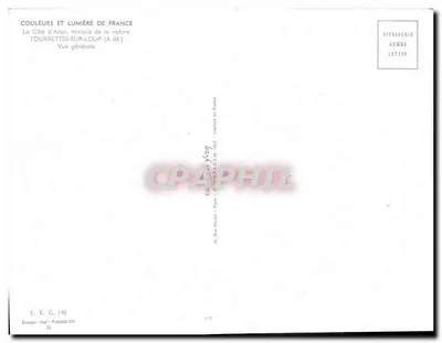 Tourrettes-sur-Loup — Vista geral — Editor E. K. G. 146 — Verso