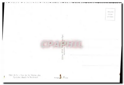 Pau (B-P.) - Widok łańcucha Pyrenajsów z bulwaru — Wydawnictwo JOVE, Pau (Pyrénées) — Rewers