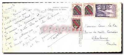 Alignement de menhirs — Carnac (Morbihan) — Éditions Philippe, Retrouvailles — Verso