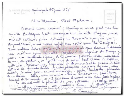 Le pont fleuri — Quimperlé (Finistère) — éditeur : E.K.G.91 — Verso