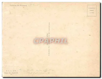 Fontaine w Prowansji — Wydawca E. K. G. 257 B — Oranger, druk — Procedura 359 — Rewers