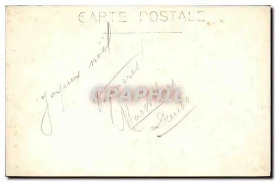 Igreja de Santa Maria — vista invernal — Carta postal Bilhete postal antigo — Verso