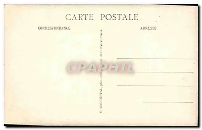 Bruyères-de-Sèvres — Der Capucinerweg und das Restaurant Mouchenotte — G. Bouchet, Paris — Rückseite