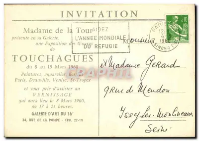 Retrato de mulher — desenho a lápis — Touschague 59 — Verso