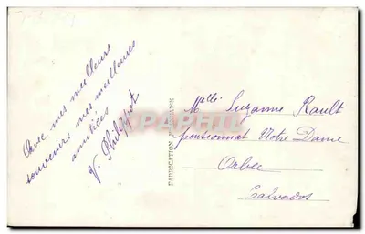 Krajobraz wiejski z kościołem — Souvenir — Furia 1284 — Rewers