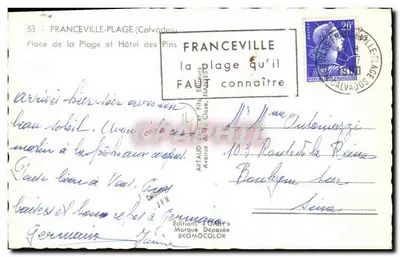 Hotel des Pins — Franceville-Plage (Calvados) — Gaby — Achterkant