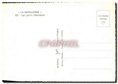 Os pequenos Normandos — Série 951 — Edições Les Editions (Finitière) — Verso