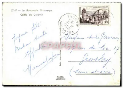 Coiffe du Cotentin — Normandia Pittoreska — Wyd. Goubey, St-Pierre-église — Rewers