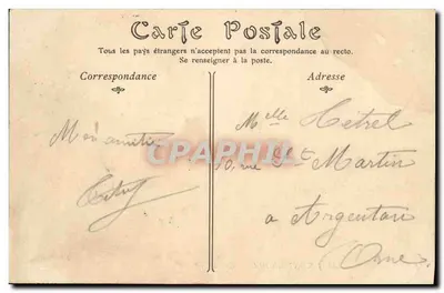 Mont Saint-Michel — Côte de Pent — wydawca nieznany, numer serii nie widoczny — Rewers