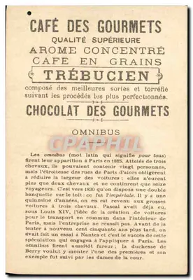 Ônibus a Cavalo — Paris — Editor não visível — Verso