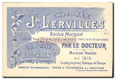 Diligência — cena de viagem — J. LERVILLES — Verso