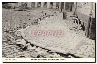 Durante a ocupação alemã (Termonde) — "GEO." n°57 - 1914