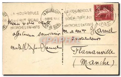La Bourboule - Widok z tarasu kasyna — Dolina Dordogne — n°19 — Rewers