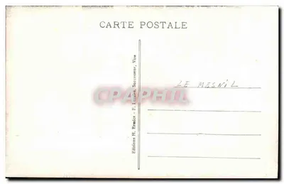 Criança vestida com traje normando — Notre Normandie — Éditions H. Ermice, Vire — Verso