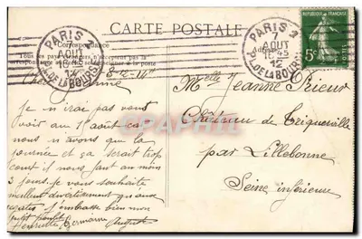 PARIS — Innenraum des Opernhauses — Die Große Halle — Verleger P. Drouot, Nr. 4272 — Rückseite