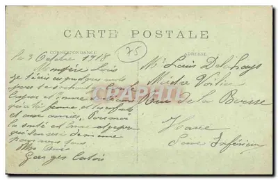 Paris — Visão Geral em direção à Montanha Ste Geneviève — C. M. — Verso