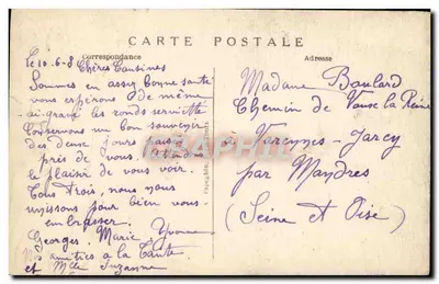 Paris - Les Jardins du Trocadéro, le Pont d'Élénà et la Tour Eiffel — A.P. n°7 — Verso
