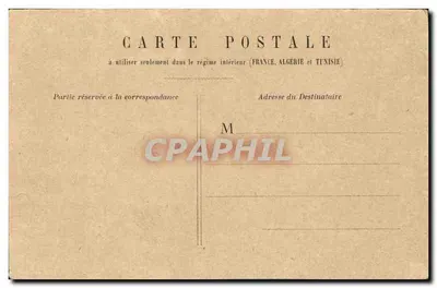 Paris - Théâtre de la Comédie Française — éditeur imprimeur non visible — Verso