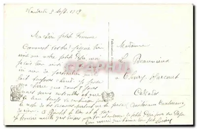 Femme et enfant lisant — Premier livre — Salon N.B. — A. Aublet — N° 344 — Verso