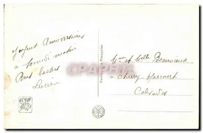 Salão de Paris — M. Barthalot — O berço — editor A.N. Paris, n° 3530 — Verso