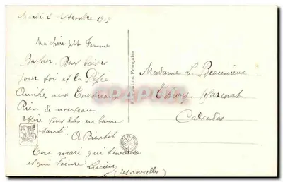 Menina tocando violino — Salon de Paris — Ch. Walhain — n° 3424 — Verso