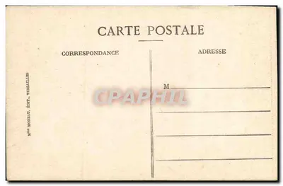 Parc de VERSAILLES — Bassin de Latone — éditeur Mme MOHEAU, VERSAILLES — Verso
