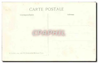 Castello di Condé a La Ferté-sous-Jouarre — rovine dopo il bombardamento — Editore Le Dije, Parigi — Verso