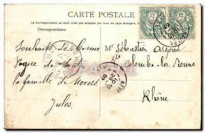 Nevers — Absydę katedry i plac — F. Roblin Nevers. 40005. — Rewers