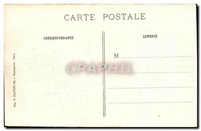 Champagne - El bosque Sabot — Trincheras alemanas destrozadas por el fuego de nuestra artillería — J. Courcier, 8 rue Simon-le-Franc, París — Reverso