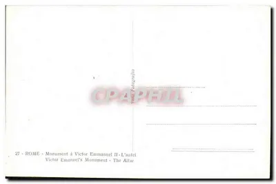 Rzym — Altar Monumento Vittorio Emanuele — numer 27 — Rewers