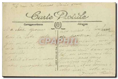 Paryż — Place de l'Opéra — LL. n°74 — Rewers