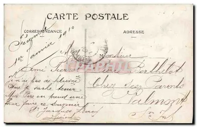 Niño con abrigo de invierno — Feliz Año — editor C. D. n° 1154 — Reverso