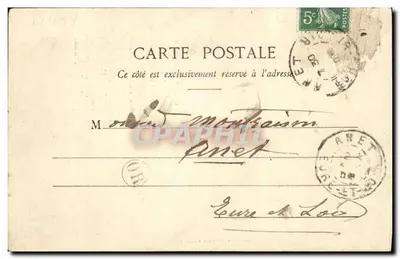 Homme en costume de marin — publicité pour le 'Grand Concours Le Bocal' avec 500.000 francs de prix — éditeur A. BEZANET & Cie, Annet — Rewers